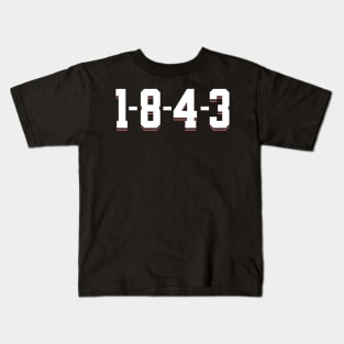 1-8-4-3 Kids T-Shirt